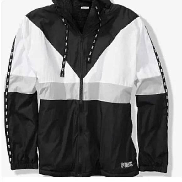Victoria Secret Pink Color Block Anorak Sharpa Lined Jacket! - Picture 7 of 8